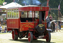 Transport, Steam, Old Foden Steam Omnibus.