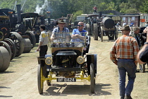 Transport, Steam, Stanley Steamer vintage car at a rally.