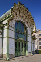 Austria, Vienna, Karlsplatz, The Otto Wagner Pavilion.