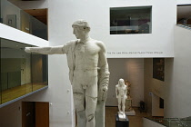 England, Oxford, Ashmolean Museum, atrium with Apollo cast statue.