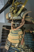 England, Oxford, Ashmolean Museum, 300 yr old Samurai warrior costume.