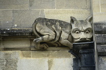 England, Oxford, Magdalen College, gargoyle.