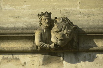 England, Oxford, Magdalen College, gargoyle.