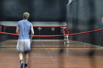 England, Oxford, Merton College,Real Tennis court.