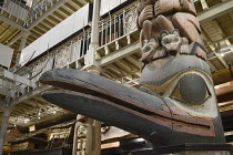 England, Oxford, Pitt Rivers Museum, totem detail.