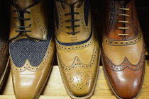 England, Oxford, Oxford brogues at Walters of Oxford, Turl Street.