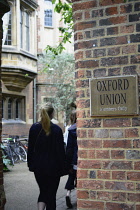 England, Oxford, Oxford Union entrance on St Michaels.