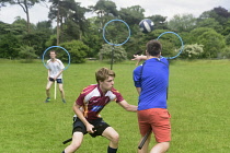 England, Oxford, University Parks, Quidditch team practice.