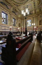 England, Oxford, Worcester College, chapel interior.