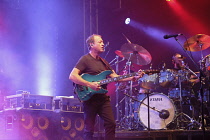 Music, Instruments, String, Electric Bass being played live on stage by Mark King with Level 42.