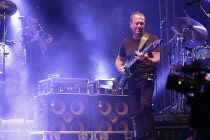 Music, Instruments, String, Electric Bass being played live on stage by Mark King with Level 42.