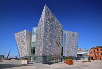 Ireland, County Antrim, Belfast, Titanic Quarter, Titanic Belfast Visitor Experience.