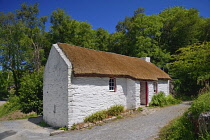 Ireland, County Down, Cultra, Ulster Folk and Transport Museum, Cruckaclady Farmhouse.