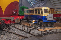 Ireland, County Down, Ulster Folk and Transport Museum, General view of the interior of the Transport section.