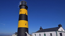 Ireland, County Down, Killough, St John's Point Lighthouse.