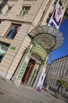Slovenia, Ljubljana, Urbanc Palace, Former 1903 French Art Nouveau style building now a posh shopping mall.