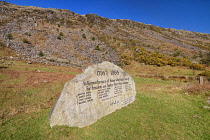 Ireland, County Wicklow, Glenmalure Valley, 1798 United Irishmen Rebellion Memorial commemorating the 200th anniversary of the event.