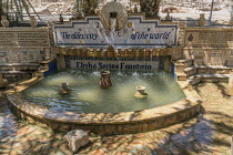 Palestine, Occupied Palestinian Territory, Jericho, A fountain in Jericho fed by the nearby Elisha's Spring. Occupied Territory of the West Bank.