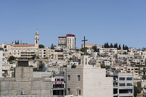 Palestine, Bethlehem, A view of the modern city of Bethlehem in the Occupied West Bank.