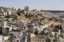 Palestine, Bethlehem, A view of the modern city of Bethlehem in the Occupied West Bank.