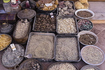 Jordan, Petra, Frankincense, myrrh, and amber for sale. Petra Archeological Park is a Jordanian National Park and a UNESCO World Heritage Site.