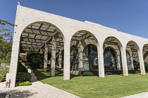 Israel, Jerusalem, BYU Center, An outside view of the concert hall of the Jerusalem Center for Near Eastern Studies of Brigham Young University on the Mount of Olives.