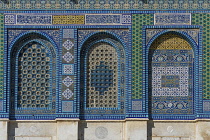 Israel, Jerusalem, al-Haram ash-Sharif, The Dome of the Rock shrine, Qubbat al-Sakhrah, is located on the Temple Mount on the site of the Soloman's Temple and was compted about 692. A.D. The Old City...