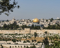 Israel, Jerusalem, al-Haram ash-Sharif, The Dome of the Rock shrine or Qubbat As-Sakhrah was built within the walls of the Old City on the Jewish Temple Mount and site of the Second Jewish Temple. It...