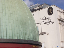 England, London, Westminster, Exterior of Madame Tussauds visitor attraction on the Marylebone Road.