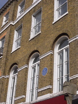 England, London, Westminster, Blue Plaque for William Pitt the Younger on Baker Street.