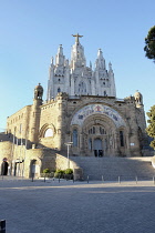 Spain, Catalonia, Barcelona, Temple Expiatori del Sagrat Cor Mount Tibidabo.