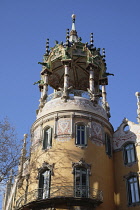 Spain, Catalonia, Barcelona, Torre Andreu, La Rotunda building, Avenida Tibidabo, Architect Adolf Ruiz I Casamitjana, restored 2016.