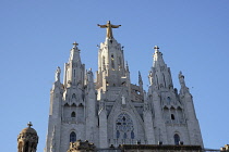 Spain, Catalonia, Barcelona, Temple Expiatori del Sagrat Cor Mount Tibidabo.