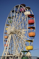 Spain, Catalonia, Barcelona, Mount Tibidabo Parc d'Attractions funfair.