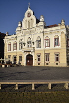 Romania, Timis, Timisoara, Serbian Orthodox Bishop's House on Piata Uniri, old town.