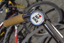 Romania, Timis, Timisoara, Bicycle detail, old town.