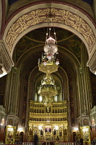 Romania, Timis, Timisoara, Central Nave, Interior of Metropolitan Orthodox Cathedral, old town.