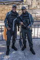 Israel, Jerusalem, Heavily armed Israeli police, along with Arab security guards, provide security on the Temple Mount or al-Haram ash-Sharif. The Old City of Jerusalem and its Walls is a UNESCO World...
