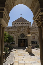 Palestine, Bethlehem, The neo-Gothic style Church of Saint Catherine is adjacent to the Church of the Nativity in Bethlehem and is administrated by the Roman Catholic Church. It is built over the grot...