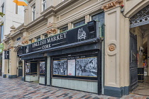 Ireland, County Cork, Cork City, The English Market, facade and entrance off Grand Parade.