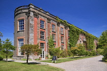 Ireland, County Cork, Bantry,  Angular view of the rear of Bantry House.