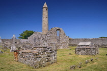 Ireland, County Kerry, Rattoo Round Tower situated in old monastic settlement.