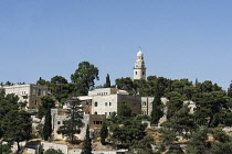 Israel, Jerusalem, Mount Zion, The Dormition Abbey was built by Benedictine monks on the site of an earlier Byzantine church called Hagia Sion, constructed in the early 5th Century A.D. and destroyed...