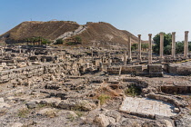 Israel, Bet She'an, Bet She'an National Park, A ritual religious area with temples in the ruins of the city of Scythopolis, a Roman city in northern Israel. During the Roman era, it was one of the mos...