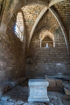 Israel, The ruins of Caesarea Maritima in Caesarea National Park. The city was built as a port on the Mediterranean Sea by Herod the Great between 22 and 15 B.C.