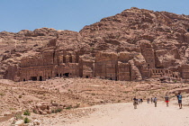 Jordan, Petra, The Royal Tombs in the ruins of the Nabataean city of Petra in the Petra Archeological Park is a Jordanian National Park and a UNESCO World Heritage Site.