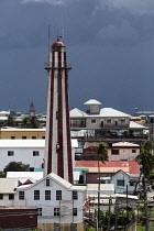 Guyana, Demerara-Mahaica Region, Georgetown, The Light House built of brick in 1830 to replace an earlier wooden one built by the Dutch.  It is octagonal in shape and rises 103 feet.  It is a Guyana N...