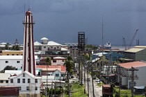 Guyana, Demerara-Mahaica Region, Georgetown, The Light House  built of brick in 1830 to replace an earlier wooden one built by the Dutch.  It is octagonal in shape and rises 103 feet.  It is a Guyana...