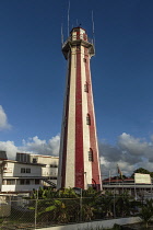 Guyana, Demerara-Mahaica Region, Georgetown, The Light House built of brick in 1830 to replace an earlier wooden one built by the Dutch.  It is octagonal in shape and rises 103 feet.  It is a Guyana N...