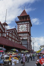 Guyana, Demerara-Mahaica Region, Georgetown, The Stabroek Market was officially chartered in 1842, but a market had existed in that location much earlier.  The market building, with its distinctive cl...